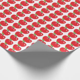 Papier Cadeau Apple rouge modèlent