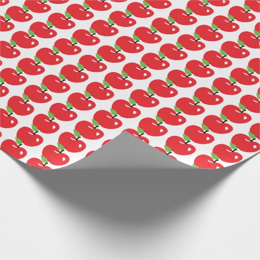 Papier Cadeau Apple rouge modèlent (Coin)