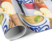 Papier Cadeau Applesauce à la cannelle dans un bol en grès (Coin rond)