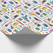 Papier Cadeau Approvisionnements mignons de métier (Coin)