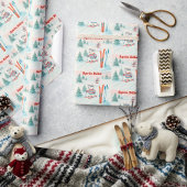 Papier Cadeau Après Bébé Polar Bear & Arctic Fox Skiing