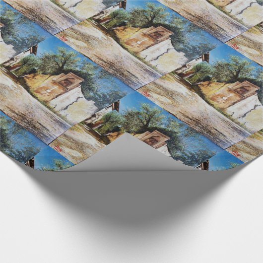 Papier Cadeau APRÈS-MIDI À RIMAGGIO / Vue Toscane (Coin)