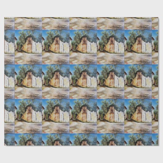 Papier Cadeau APRÈS-MIDI À RIMAGGIO / Vue Toscane (Plat)