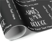 Papier Cadeau Apres Moi Le Deluge - retraite drôle (Coin rond)