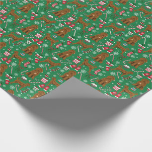 Papier Cadeau Apricot de Noël de Labradoodle