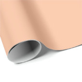 Papier Cadeau Apricot Ice couleur uni clair clair (Coin rond)