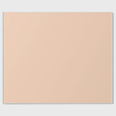 Papier Cadeau Apricot léger Peach Solid Plain (Plat)