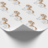 Papier Cadeau Apricot Parti couleur Mini Goldendoodle Motif chie (Coin)