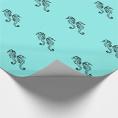Papier Cadeau Aqua (Coin)