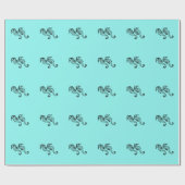 Papier Cadeau Aqua (Plat)