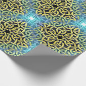Papier Cadeau Aqua Background de Victorian Golden (Coin)
