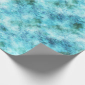 Papier Cadeau Aqua Blue Green Abstrait (Coin)