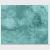 Papier Cadeau Aqua Blue Ocean Marbre Molten Pastel VIP (Plat)