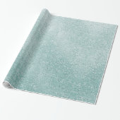 Papier Cadeau Aqua Ombre étincelant (Déroulé)