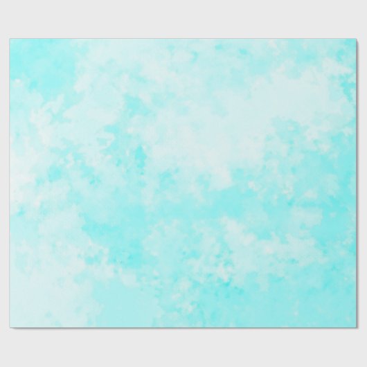 Papier Cadeau Aqua Sky (Plat)