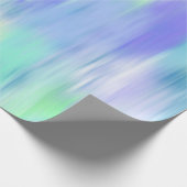 Papier Cadeau Aqua Turquoise violet moderne Abstrait (Coin)