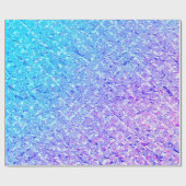 Papier Cadeau Aqua Violet Turquoise Gris cristal (Plat)