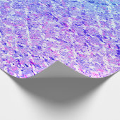 Papier Cadeau Aqua Violet Turquoise Gris cristal (Coin)