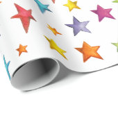 Papier Cadeau Aquarelle (Coin rond)