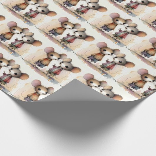 Papier Cadeau Aquarelle (Coin)