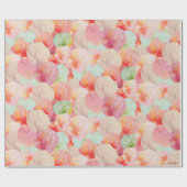 Papier Cadeau Aquarelle Abstraite Crème glacée Scoops Cool Paste (Plat)