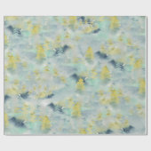 Papier Cadeau Aquarelle Abstraite Forêt de pins (Plat)