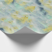 Papier Cadeau Aquarelle Abstraite Forêt de pins (Coin)