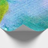 Papier Cadeau aquarelle Abstraite peinte fond abstrait, acr (Coin)