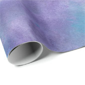 Papier Cadeau Aquarelle Abstraite violet violet violet vert Turq (Coin rond)