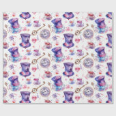 Papier Cadeau Aquarelle Alice de Lewis Carroll au pays des merve (Plat)