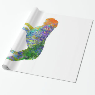 Papier Cadeau Aquarelle anglaise Bulldog Art Aquarelle