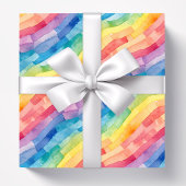 Papier Cadeau Aquarelle arc-en-ciel Abstraite