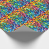 Papier Cadeau Aquarelle Arc-en-ciel en verre (Coin)