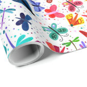 Papier Cadeau Aquarelle Arc-en-ciel Papier d'enveloppement pour  (Coin rond)