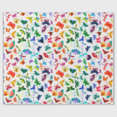 Papier Cadeau Aquarelle Arc-en-ciel Papier d'enveloppement pour  (Plat)