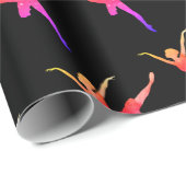 Papier Cadeau Aquarelle Ballerina (Coin rond)