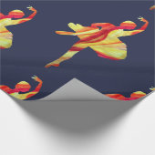 Papier Cadeau Aquarelle Ballerina Silhouette (Coin)