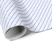 Papier Cadeau Aquarelle Bleu Diagonale (Coin rond)