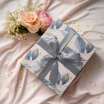 Papier Cadeau Aquarelle bleu et or Feuille simple<br><div class="desc">Belle enveloppe cadeau de feuilles simples bleu et or aquarelle sur un arrière - plan rosâtre. Convient pour mariage ou emballage cadeau de douche.</div>