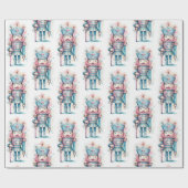 Papier Cadeau Aquarelle bleu rose (Plat)