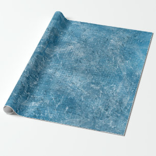 Papier Cadeau Aquarelle bleu texture océanique
