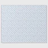 Papier Cadeau Aquarelle bleu treillis (Plat)