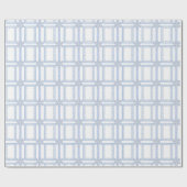 Papier Cadeau Aquarelle Blue Designer Snowflon (Plat)