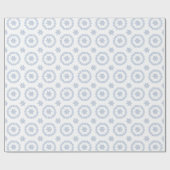 Papier Cadeau Aquarelle Blue Designer Snowflon (Plat)