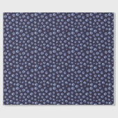Papier Cadeau Aquarelle Blueberry Motif Blue Men (Plat)