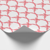 Papier Cadeau Aquarelle - Bords rouges (Coin)