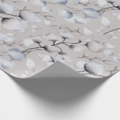 Papier Cadeau Aquarelle Botanique d'hiver (Coin)