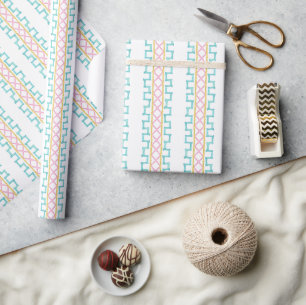 Papier Cadeau Aquarelle brillante Mahjong Bamboo