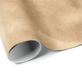 Papier Cadeau Aquarelle Brown crème (Coin rond)