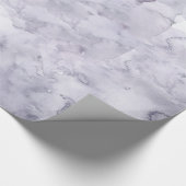 Papier Cadeau Aquarelle brumeuse pourpre grise d'arrière - plan (Coin)